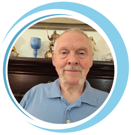 Red Circular Frame Modern Woman Facebook Profile Picture